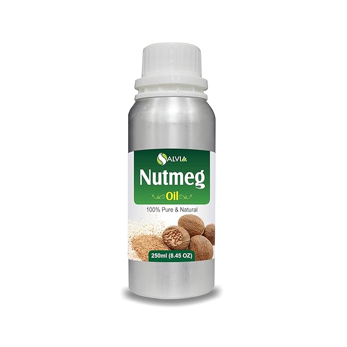 Salvia Bulk Nutmeg (Myristica Fragrans) Oil - 250ml/8.45Fl Oz
