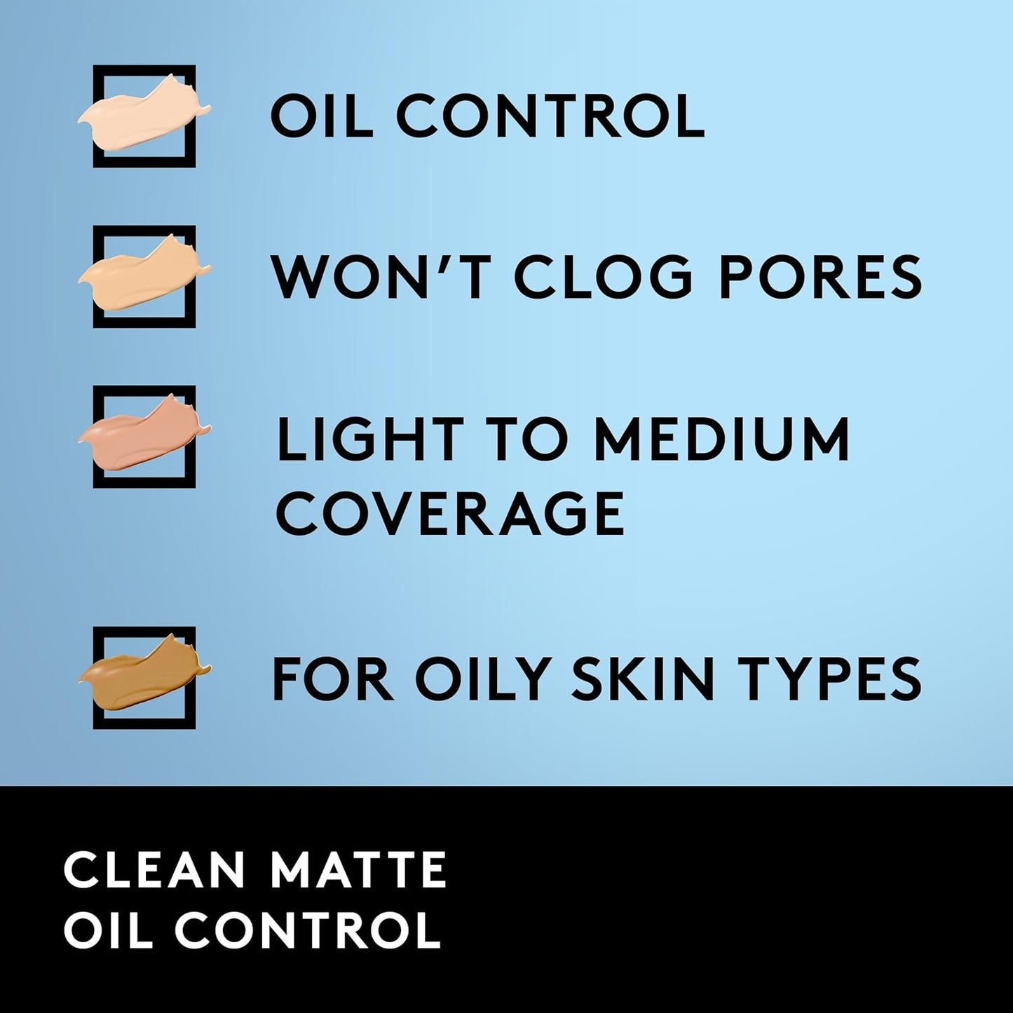 COVERGIRL, Clean Matte Liquid Foundation, Ivory 505, 1 oz, 1 Count (packaging may vary) (Pack of 2)