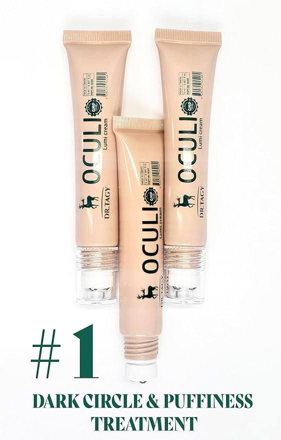 DR. TAGY Under Eye Cream – Dark Circle & Puffiness Treatment – Hydrating & Rejuvenating Formula with Alpha-Arbutin, Vitamin C, Hyaluronic Acid & Peptides – Revitalizing & Firming – 30ml