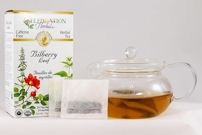 Celebration+Herbals+Teabags+Herbal+Tea+Bilberry+Leaf+Organic%2c+24+Bags