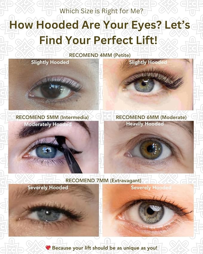 SeeRa: Instant Lifting Eyelid Tape for Hooded & Droopy Eyes - Hypoallergenic, Waterproof, Invisible Eye Lift Strips, Non-Surgical, Eyelid Lifters & Stickers-90pcs (4mm-7mm) (4mm-Petite)