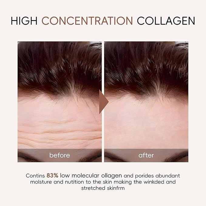 Overnight Facial Mask, 10ea Bio-Collagen Hydrating Overnight Hydrogel Mask, Korean Collagen Face Mask For Women, Deep Collagen Overnight mask, Pore Minimizing, Elasticity