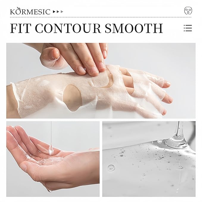 Facial mask Moisturizing face Mask - 10 Sheets, Deep Hydration, Improves Dry Skin, Sheet Mask, skincare for All Skin Types Tea Essence Mask