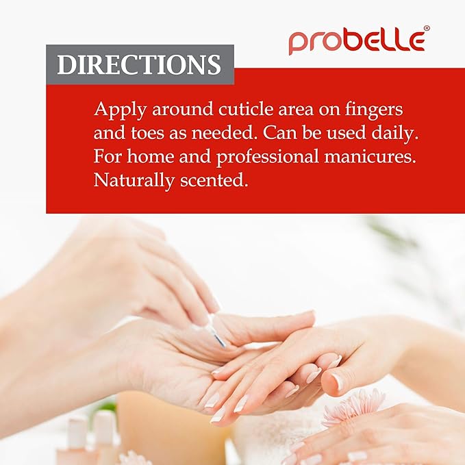 Probelle Kukui Nut Oil Botanical Cuticle Oil, conditions and softens cuticles for healthy nails and cuticle growth, .5oz/ 15 mL