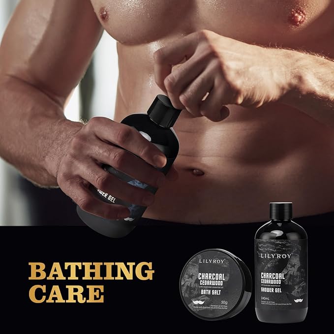 Father's Day Bath & Beard Gift for Men - 12-Piece Men’s Beard & Body Care Gift Set, Luxury Grooming Kit with Beard Wash | Christmas, Birthday Gifts for Him, All Occasion for Dad, Boyfriend, Husband