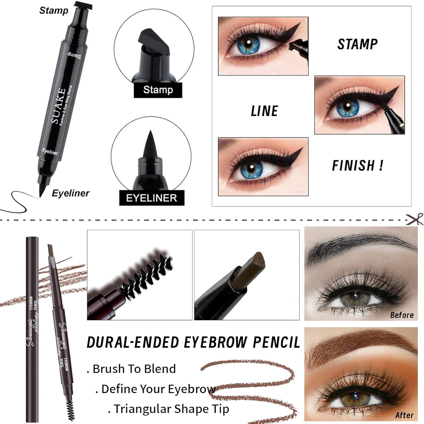 Makeup Set, Makeup Set for Women Full Kit, Eyeshadow Palette, Foundation Concealer CC Cream 3 in 1 Palette, Liquid Lipstick Eyebrow Pencil Eyeliner, Makeup Brush Sponges Makeup Bag