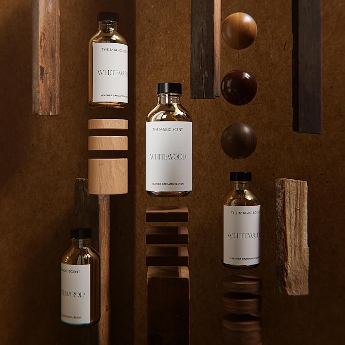 Whitewood Oils for Diffusers - HVAC & Cold-Air Ultrasonic Diffuser Oil Inspired by The 1 Hotel, Miami Beach - Essential Oils for Aromatherapy - 8.5 fl oz, 250 mL