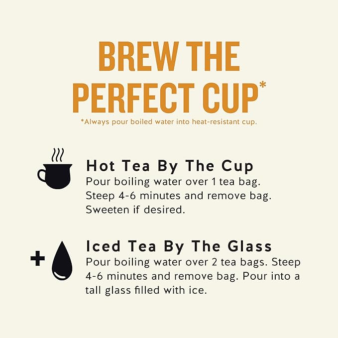 Celestial Seasonings Tangerine Orange Zinger Herbal Tea, Caffeine Free, 20 Tea Bags Box