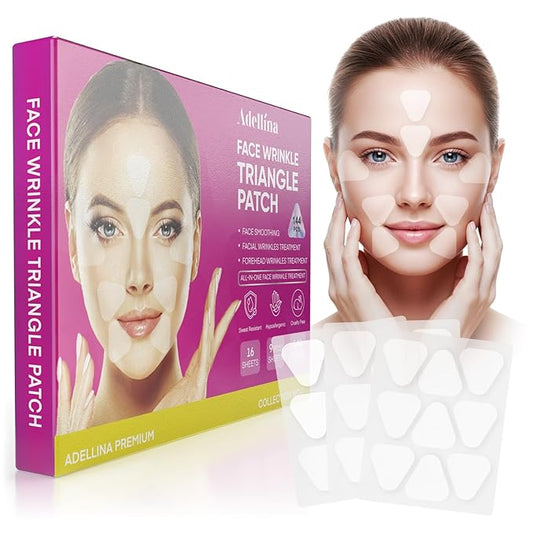 Anti Wrinkle Forehead and Facial Wrinkle Patches: Anti Wrinkle Patches Overnight - Smile Line Pathces - Facial Wrinkle Patche for Forehead, Smile Line, Under Eye 144 Pcs (Purple1)