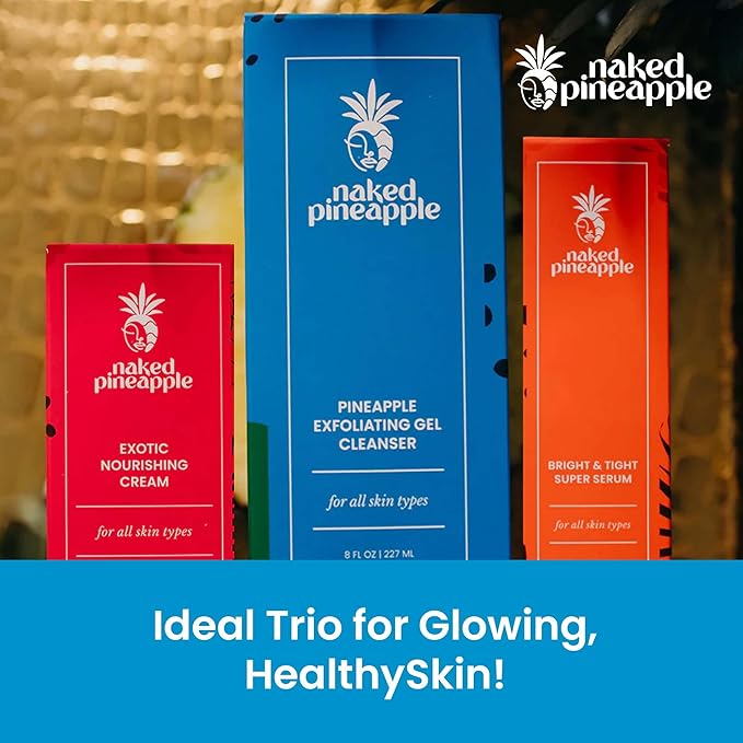 Starter Kit - Skincare Trio with Cleanser, Radiance & Tight Serum, and Nourishing Cream for Hydrated, Firm & Glowing Skin