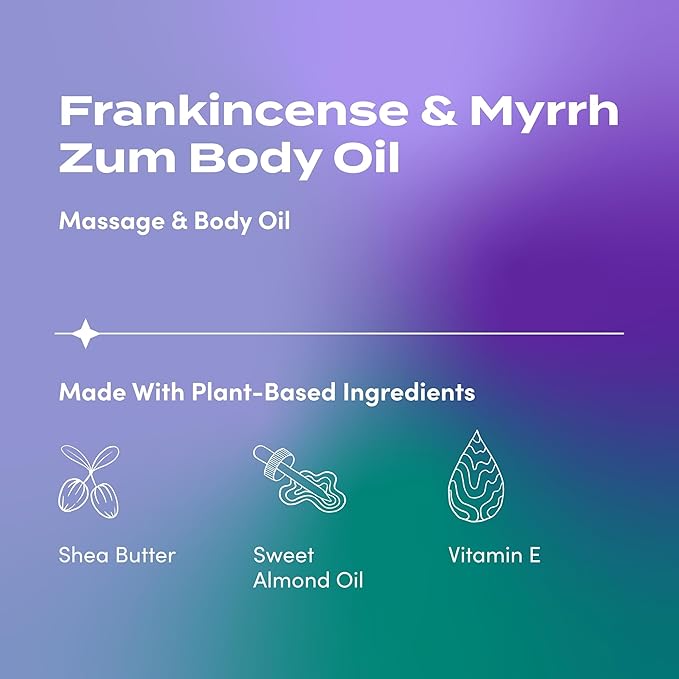 Zum Massage and Body Oil - Frankincense and Myrrh - 4 fl oz