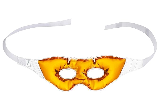 Eye See Gel Eye Mask for Puffiness and Dark Circles - Cooling Eye Masks for After Surgery and Headache/Stress Relief - Multiple Colors Available - Orange
