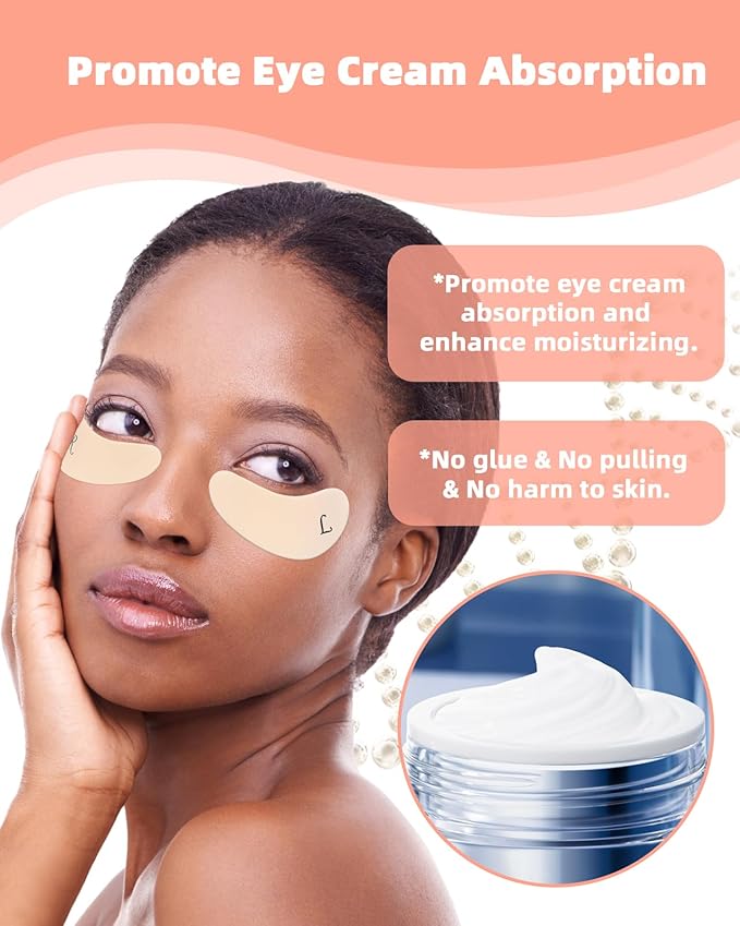 Under Eye Patches Silicone - 5 Pairs Reusable Eye Wrinkle Patches, Reusable Under Eye Mask, Plump Fine Lines & Wrinkles