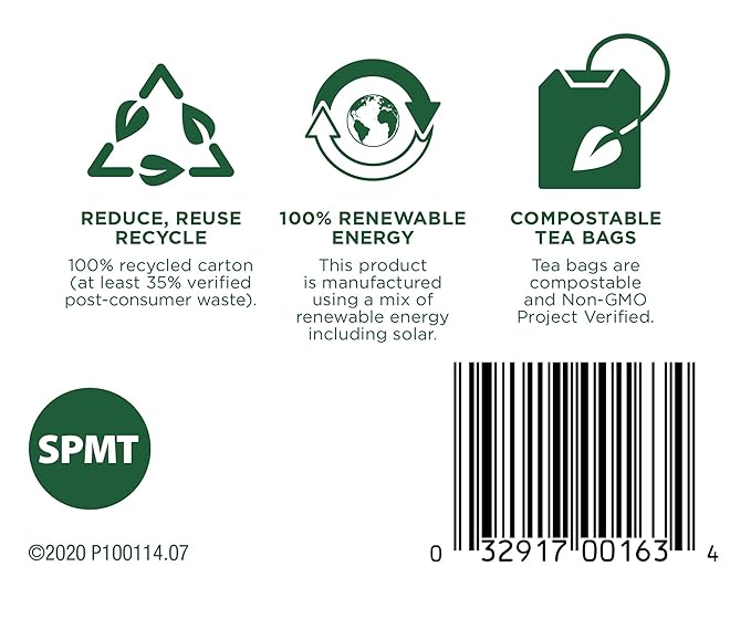 Traditional Medicinals Organic Spearmint Herbal Tea, Healthy & Refreshing (16 Count (Pack of 3))