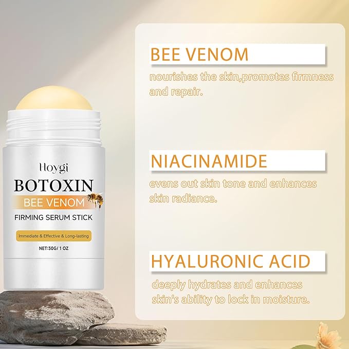 Botox Bee Venom Firming Serum Stick, Anti-Aging Face Serum, Advanced Firming & Wrinkle-Reducing Cream For Body, Lifts, Plumps and Firms Skin, for Women & Men (2PCS)