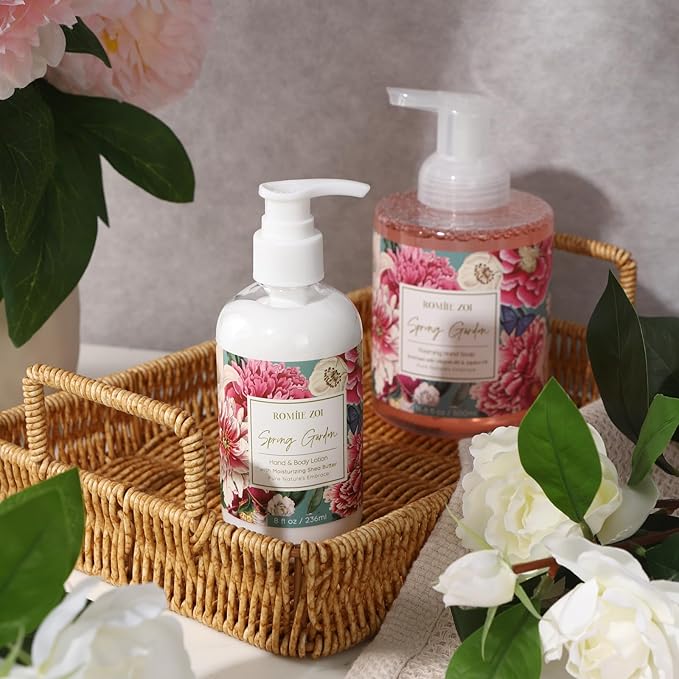 Daily Hand & Body Lotion with Moisturizing Shea Butter - Spring Garden with the Scent of Botanical Bliss - 236 ML / 8 FL OZ