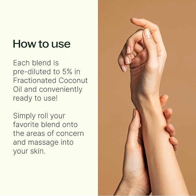 Plant Therapy Pain Support Essential Oil Roll On Blend Set 10 mL (1/3 oz) Each of Ache Away, Rapid Relief & Tension Relief, Pure, Pre-Diluted, Essential Oil Blends