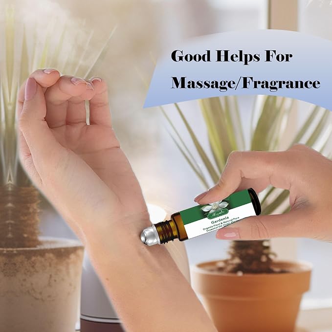 Sandalwood Essential Oil - 4 Fl Oz & Sandalwood Oil Roll On 10ML Essential Oil Set for Aroma Diffuser Home Fragrance Bath SPA Yoga DIY Candle Making Perfume Gift for Women