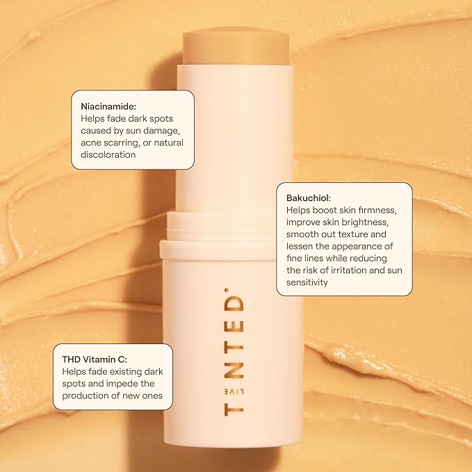 Live Tinted Essentials Glow Up Set: Includes Mini Superhue Serum Stick, Mini Hueguard 3-in-1 Mineral SPF 30, and Full-sized Huestick in Rise, 3-Piece Set