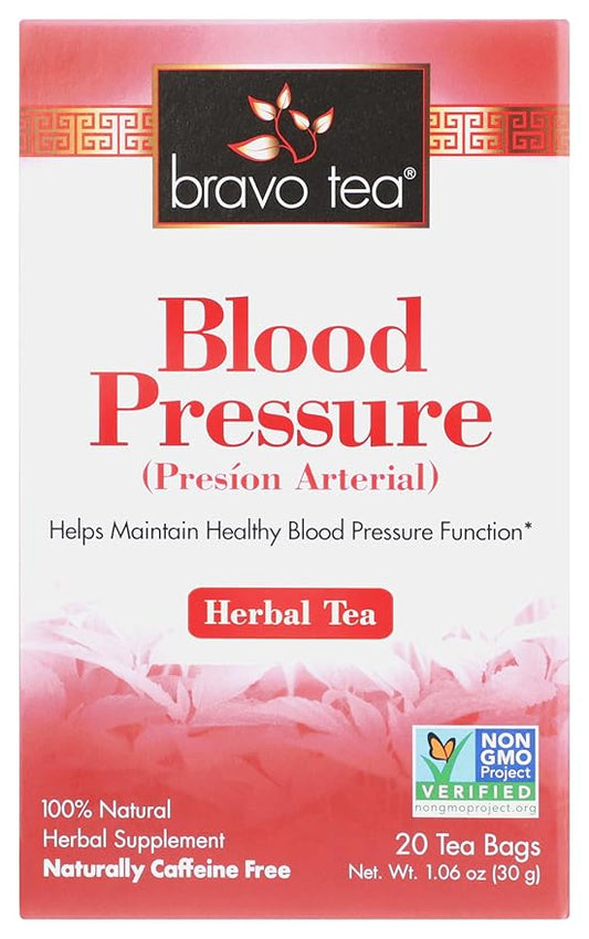 Bravo Tea Blood Pressure Caffeine Free 20 Tea Bags