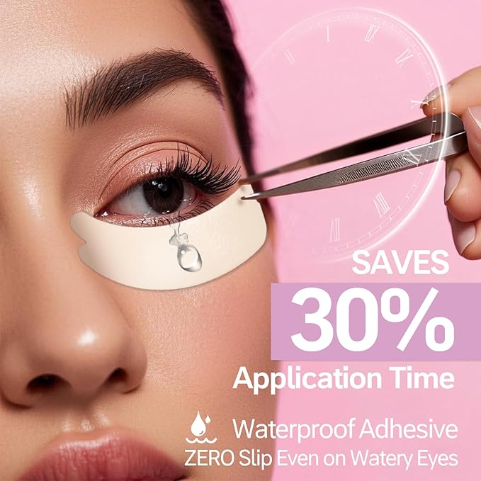 Foam Eye Pads for Eyelash Extensions | Akissos Lash Extension Pads | 125PCS Indivially Thick Soft & Anti-Slip Tools for Perfect Lash Lifts | Professional Eyelash Supplies for Salon or Daily Use