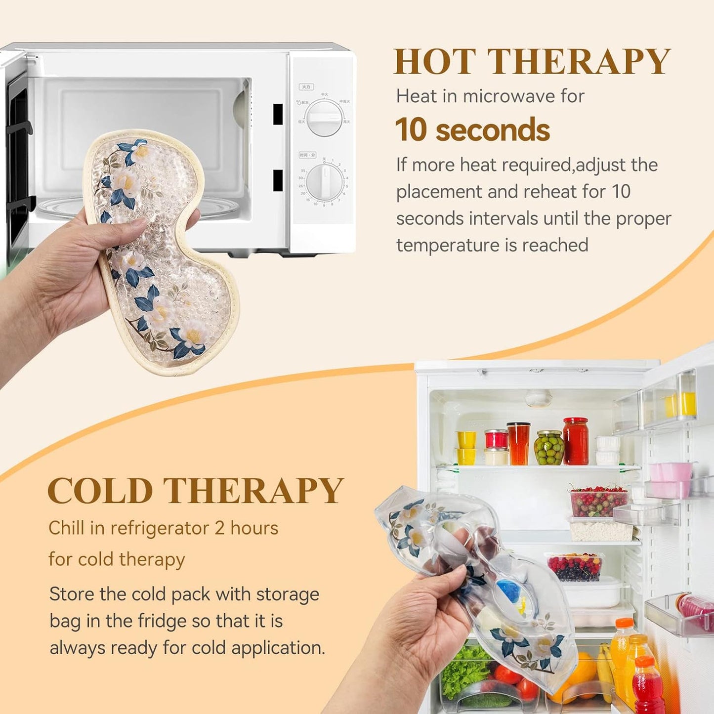 4 PCS Cooling Eye Mask Set - Ice Face Mask with Camellia Essential Oil, Cold Eye Compress and Reusable Gel Pads for Eyes Puffiness, Migraine Headache, Dark Circles, Dry Eyes