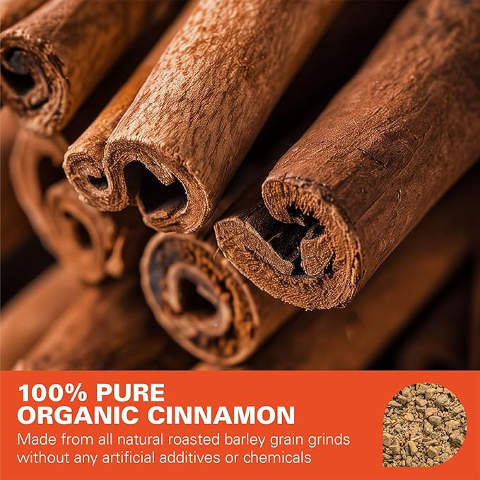 WT WEETEE Organic Cinnamon Tea Bags, Made with 100% Natural & Pure Cinnamon, Natural Caffeine-free Herbal Tea, Spice Tea 2g x 100 Counts