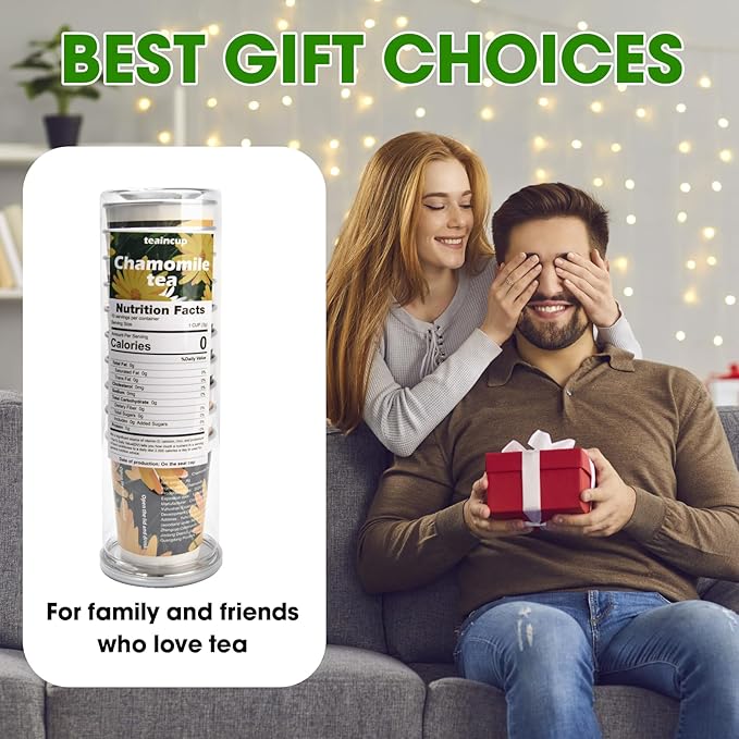 Xaninp Tea Gift K Cups Tea Sampler - 10 Count Variety Pack for English Breakfast, Green, Herbal, Decaffeinated Teas - Gift for Tea Lovers, Women, Men, Friends, and Family