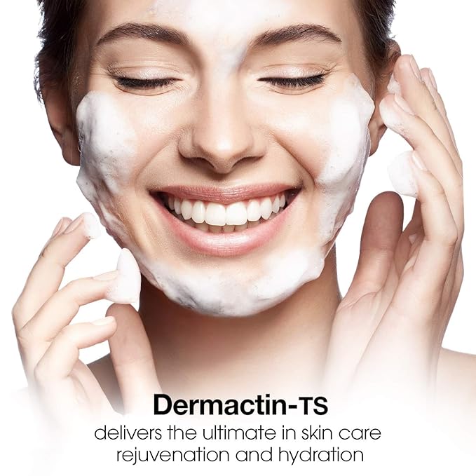 Dermactin-TS Crepe Be Gone Firming & Smoothing Skin Regimen 4-PC Set - Includes Skin Firming Neck Cream, Hydrating Skin Firming Soufle, Exfoliating Body Polish & Collagen Chin Mask