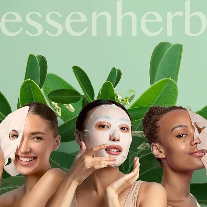 Kummerowia Striata Poresetting Cotton Mask, Pore & Sebum, Vegan, Korean Skin Care Face Mask 23g*5 sheets