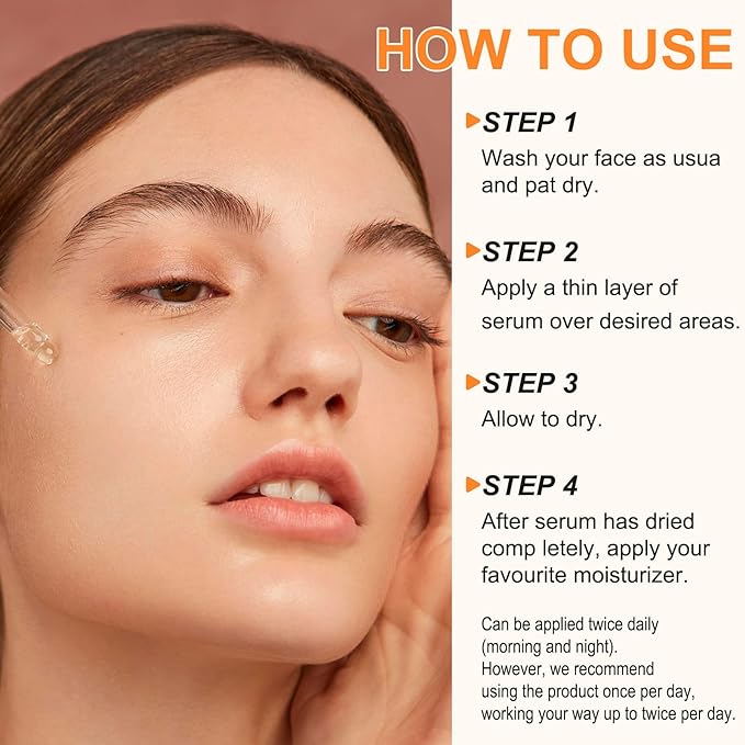 Premium 20% Vitamin C Serum For Face with Hyaluronic Acid, Retinol & Amino Acids - Boost Skin Collagen,Hydrate & Plump Skin, Anti Aging & Wrinkle Facial Serum 60ml