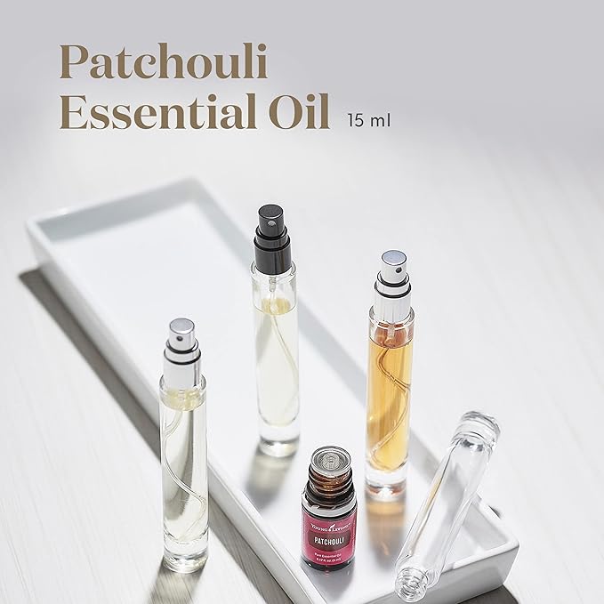 Young Living Patchouli Essential Oil 15ml - Pure, Earthy Aroma for Relaxation, Meditation, Peace, and Grounding - Premium Quality