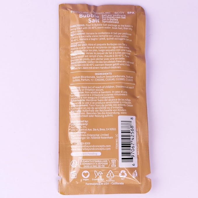 Pedicure Kit Foot Soak Set: Bubble Salt, Sugar Scrub, Massage Mask, Massage Lotion in a Box, 4 Step Foot Spa Kit for Dry Feet,Tired Feet（3 Set Pearl)