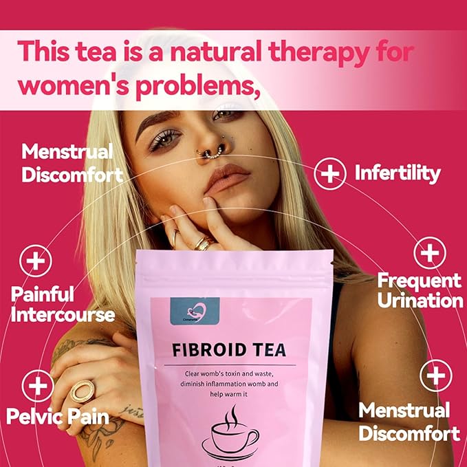 Hiherbs Fibroid Tea for Women Shrink Ovarian Cysts, Natural Remedy for Women Pregnancy Detox and Cleanse the Womb Fertility Tea for Women