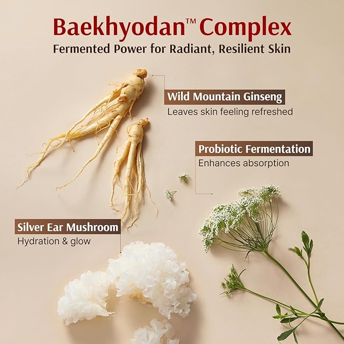 Sooryehan Ginseng Skincare Set - Hyobidam Korean Skin Care Set, Premium Gift Set for Intense Hydration, Firm Skin, Wild Ginseng, 13.53 fl oz