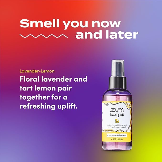 Indigo Wild Zum Massage and Body Oil - Lavender-Lemon - 4 fl oz