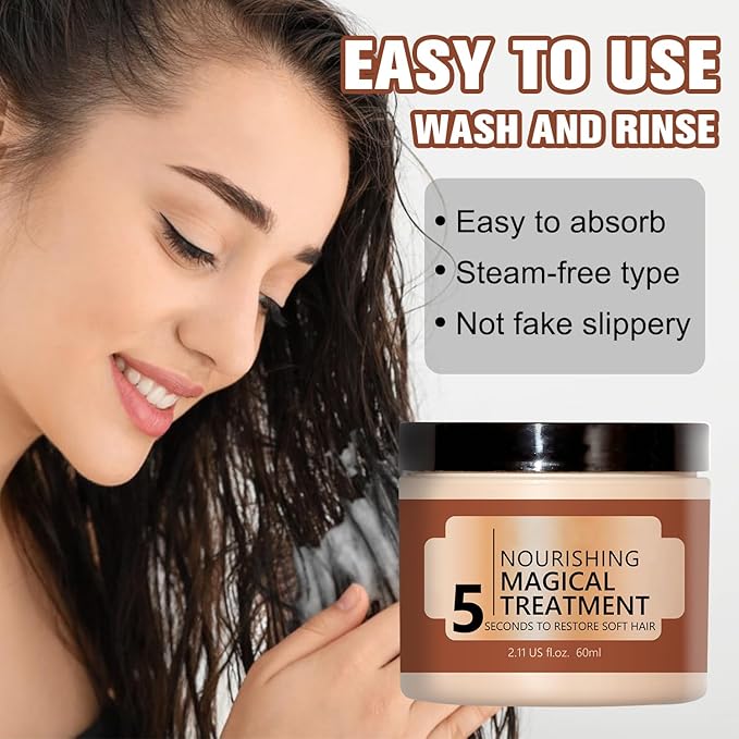 OUHOE Nourishing Treatment - Collagen Hair Mask, Deep Conditioner for Dry, Damaged Hair (2Pcs)