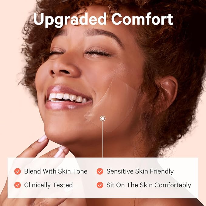 Sosky Large Pimple Patches XL Hydrocolloid Acne Patches for Face & Body Cystic Pimple & Zit Patch for Nose Chin Back, Bacne & Breakouts Vegan Cruelty-Free（8 Count）