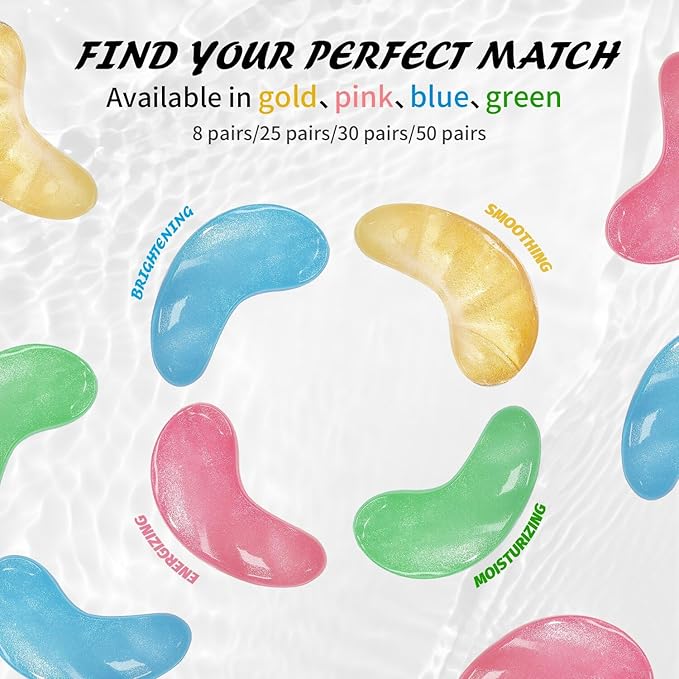 Under Eye Patches (30 Pairs), Aloe Vera Eye Masks for Dark Circles Puffy Eyes Undereye Bags, Collagen Eye Patches for Repair and Intensely Hydrate, Skin Care Gift for Her