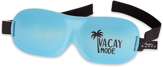 Bucky Ultralight Collection, Contoured Travel and Sleep Eye Mask, Vacay Mode, One Size