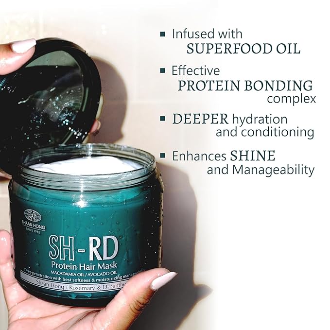 SH-RD Hair Mask for Dry Damaged Hair, Deep Conditioning Hair Moisturizer for Curly and Color Treated Hair Repair, Hydrating Argan Oil Hair Care Product, 13.52oz/400ml
