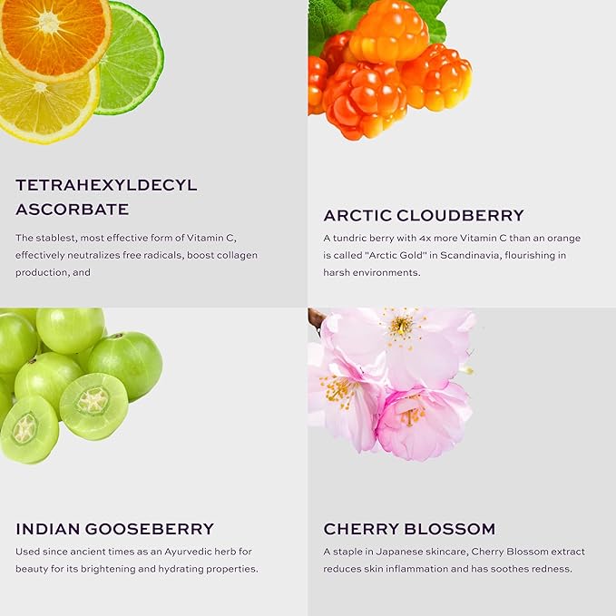 KNOW Beauty Arctic Gold Vitamin C Mask - Brighten Dull Skin, Remove Dark Spots and Pigmentation, Reverse Sun Damage, Boost Collagen, For All Skin Types - With Cloudberry and Tetrahexyldecyl Ascorbate