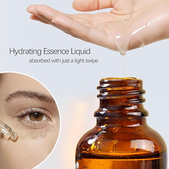 BLUE LOVE 2PC Astaxanthin Eye Serum - Reduces Dark Circles & Puffiness, Anti-Aging Formula Targets Wrinkles, Hydrating for Puffy Bags, Fast Absorbing & Moisturizing