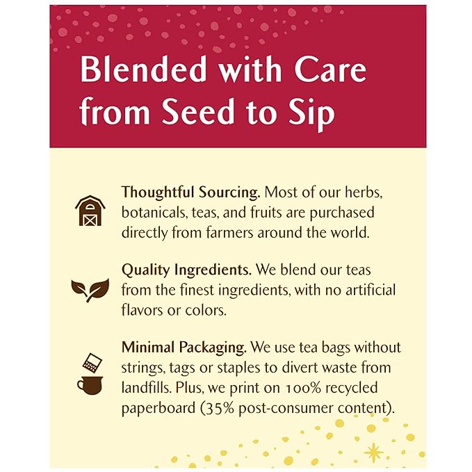 Celestial Seasonings Hibiscus Tea, Red Zinger Herbal Tea, Caffeine Free, 20 Tea Bags