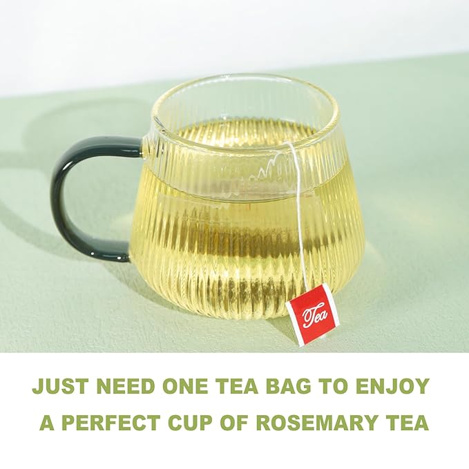 TEARELAE - Rosemary Tea - 1.5g x 50 Count - 100% Pure Rosemary Leaves Tea Bag - Country of Origin Egypt - Aid Digestion & Support Respiratory Health