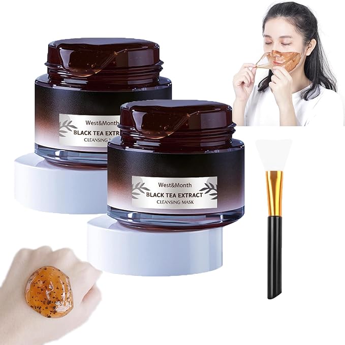 Soly Black Tea Face Mask,Soly Black Tea Mask,Soly Skin Black Tea Mask,Black Tea Skinning Peel off Mask,Black Tea Mask Peel Off (2PCS)