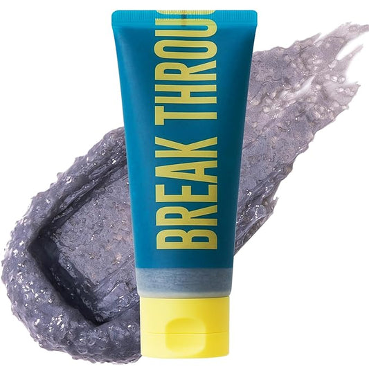 [Dear Doer] Break Body Scrub in Tube - Refreshingly Exfoliator for Clear Skin and Calming, Formulated with Charcoal and Andes Salt, Aromatic Citrus Scent, Vegan, 3.38 fl oz (100 ml)