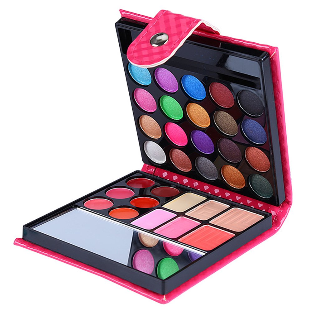 Professional All In One Makeup Kit Colorful 20 Eyeshadow, 6 Lip Glosses 3 Blushers 2 Powder 1 Concealer 1 Mirror 1 Brush, Long Lasting Beauty Full Makeup Set, Present Gifts for Girls Women
