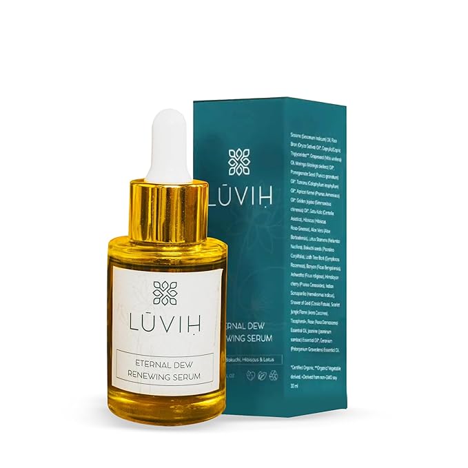 LUVIH Eternal Dew Renewing Face Serum for Women & Men - Plumping & Nourishing Serums for Skin Care - Hydrating Face Serum for Mature Skin - Wrinkles & Shields Skin’s Barrier - 30 mL