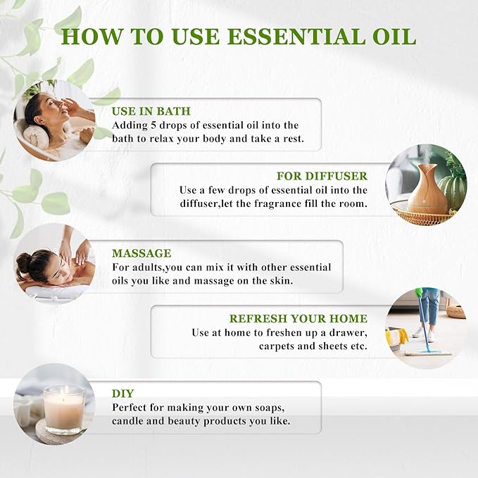 Spearmint Essential Oil Premium Grade Spearmint Oil Essential Oil with Glass Dropper, Great for Humidifier, Candle Making, Diffusers (118mL/4oz)